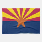 Staatsflagge von Arizona Geschirrtuch (Horizontal)