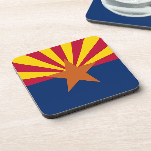 Staatsflagge von Arizona Getränkeuntersetzer (Linke Seite)