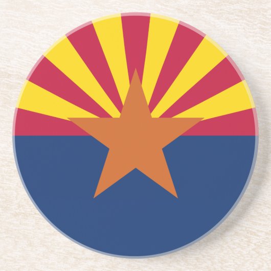 Staatsflagge von Arizona Getränkeuntersetzer (Vorne)