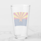 Staatsflagge von Arizona Glas (Rückseite)