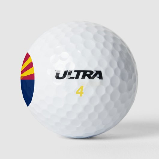 Staatsflagge von Arizona Golfball (Logo)