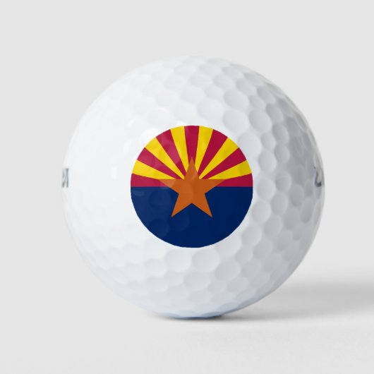 Staatsflagge von Arizona Golfball (Vorderseite)