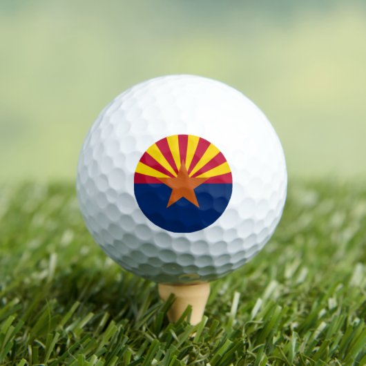 Staatsflagge von Arizona Golfball (Insitu T-Shirt)