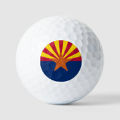 Staatsflagge von Arizona Golfball (Vorderseite)