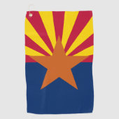 Staatsflagge von Arizona Golfhandtuch (Vorderseite)
