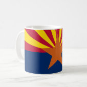 Staatsflagge von Arizona Kaffeetasse (Vorderseite Links)