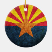 Staatsflagge von Arizona Keramik Ornament (Hinten)