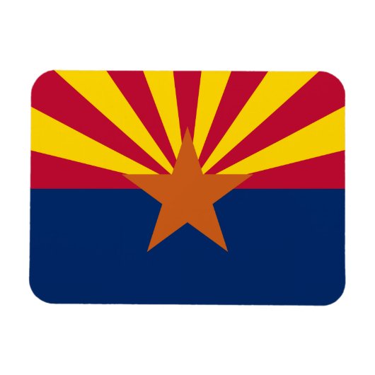 Staatsflagge von Arizona Magnet (Horizontal)