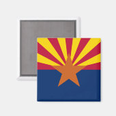 Staatsflagge von Arizona Magnet (Vorderseite/Rückseite)