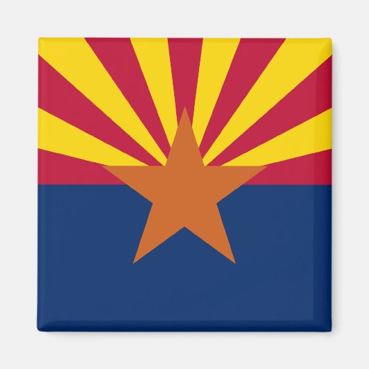 Staatsflagge von Arizona Magnet (Vorne)