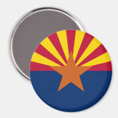Staatsflagge von Arizona Magnet (Vorderseite/Rückseite)