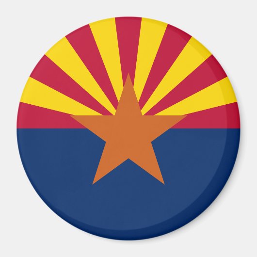 Staatsflagge von Arizona Magnet (Vorne)