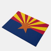 Staatsflagge von Arizona matt Fußmatte (Schrägansicht)