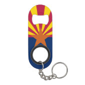 Staatsflagge von Arizona Mini Flaschenöffner (Rückseite)