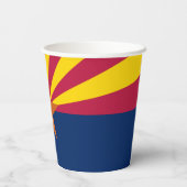 Staatsflagge von Arizona Pappbecher (Rückseite)