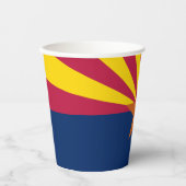 Staatsflagge von Arizona Pappbecher (Vorderseite)