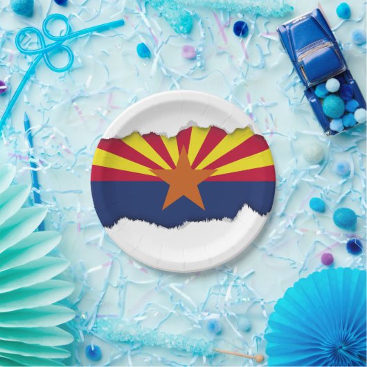 Staatsflagge von Arizona Pappteller (Party)