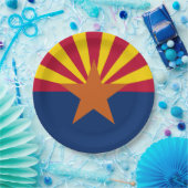 Staatsflagge von Arizona Pappteller (Party)