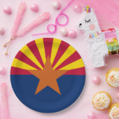 Staatsflagge von Arizona Pappteller (Party)