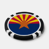 Staatsflagge von Arizona Pokerchips (Einzeln)