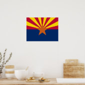 Staatsflagge von Arizona Poster (Küche)
