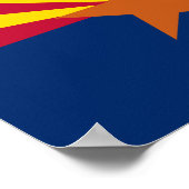 Staatsflagge von Arizona Poster (Ecke)