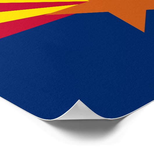 Staatsflagge von Arizona Poster (Ecke)