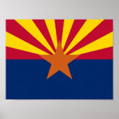 Staatsflagge von Arizona Poster (Vorne)