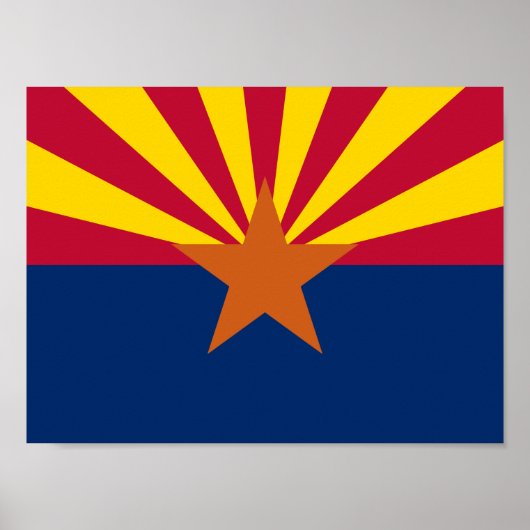 Staatsflagge von Arizona Poster (Vorne)
