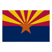 Staatsflagge von Arizona Poster (Vorderseite)