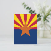Staatsflagge von Arizona Postkarte (Stehend Vorderseite)