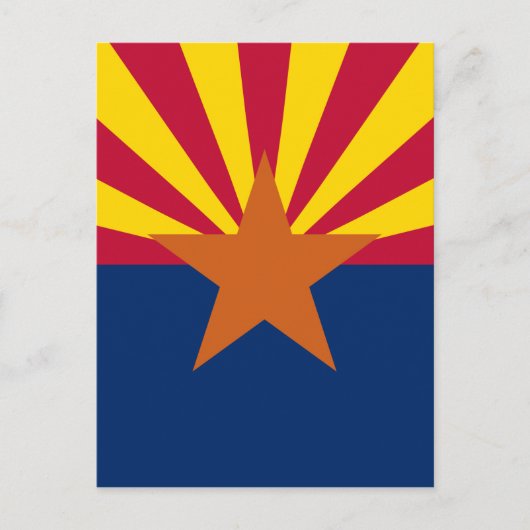 Staatsflagge von Arizona Postkarte (Vorderseite)