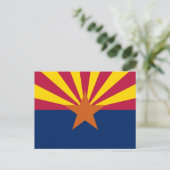 Staatsflagge von Arizona Postkarte (Stehend Vorderseite)