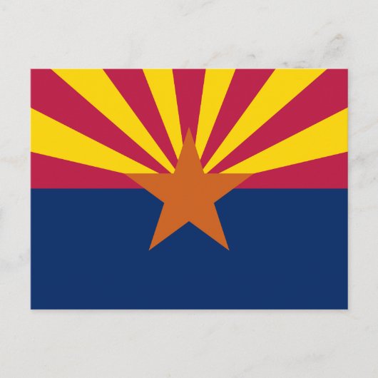 Staatsflagge von Arizona Postkarte (Vorderseite)