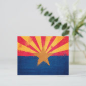 Staatsflagge von Arizona Postkarte (Stehend Vorderseite)