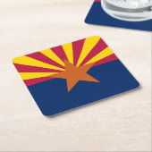 Staatsflagge von Arizona Rechteckiger Pappuntersetzer (angewinkelt)