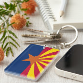 Staatsflagge von Arizona Schlüsselanhänger (Vorderseite rechts)