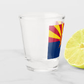 Staatsflagge von Arizona Schnapsglas (Links)