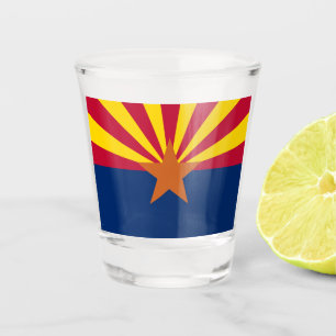 Staatsflagge von Arizona Schnapsglas