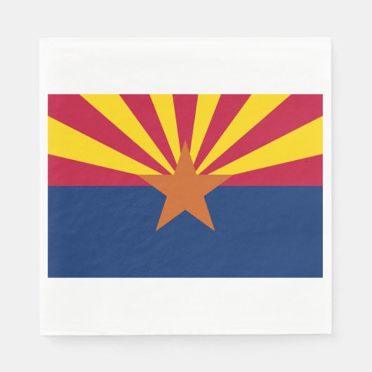 Staatsflagge von Arizona Serviette (Vorderseite)