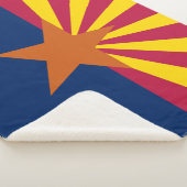 Staatsflagge von Arizona Sherpadecke (3/4)