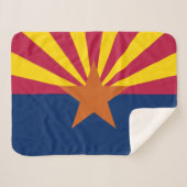 Staatsflagge von Arizona Sherpadecke (Vorderseite (Horizontal))