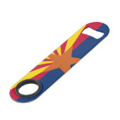Staatsflagge von Arizona Speed Flaschenöffner (Rückseite Schrägansicht)