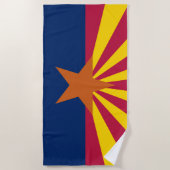 Staatsflagge von Arizona Strandtuch (Vorderseite)