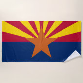 Staatsflagge von Arizona Strandtuch (Vorderseite)