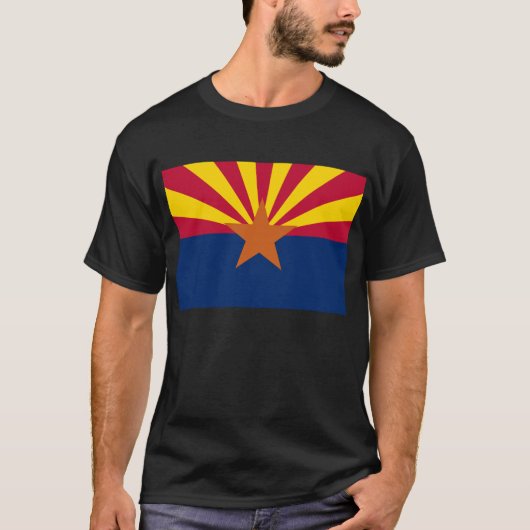 Staatsflagge von Arizona T-Shirt (Vorderseite)
