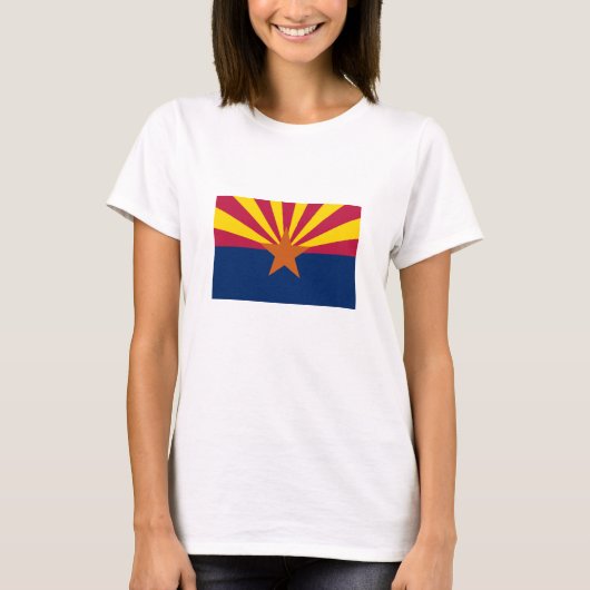 Staatsflagge von Arizona T-Shirt (Vorderseite)