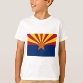 Staatsflagge von Arizona T-Shirt (Vorderseite)