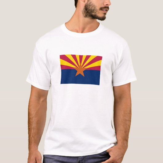 Staatsflagge von Arizona T-Shirt (Vorderseite)