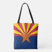 Staatsflagge von Arizona Tasche (Rückseite)